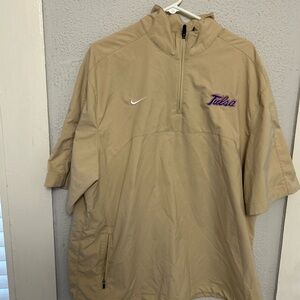 Nike Beige Tulsa Half-Zip Pullover
